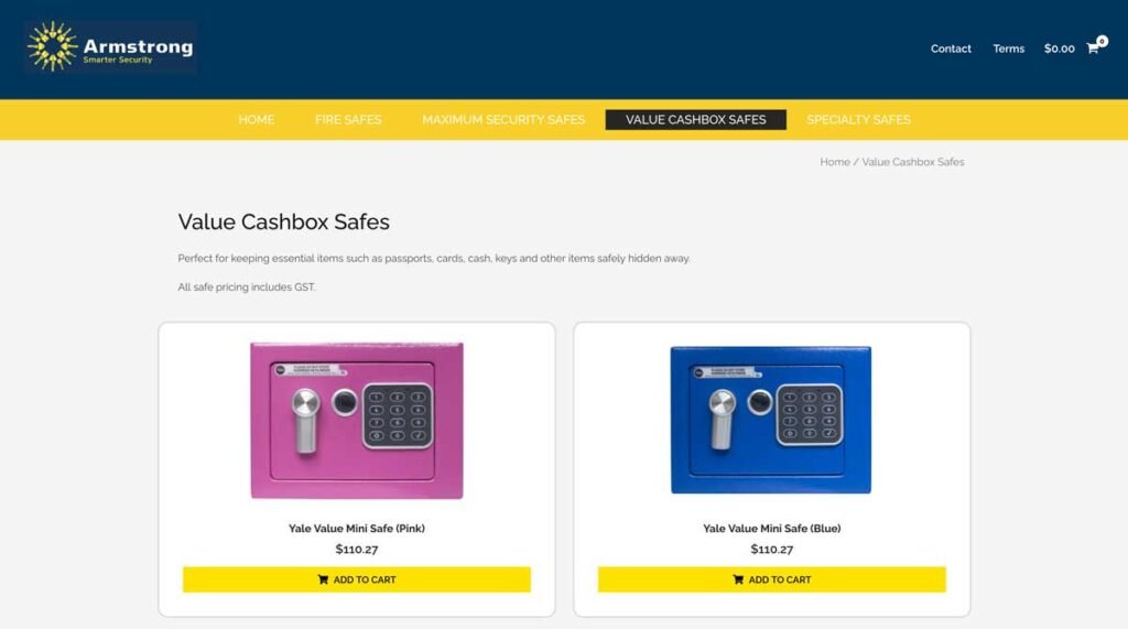 Yale Safes 2 yalesafes-wordpress-website-development-auckland-nz