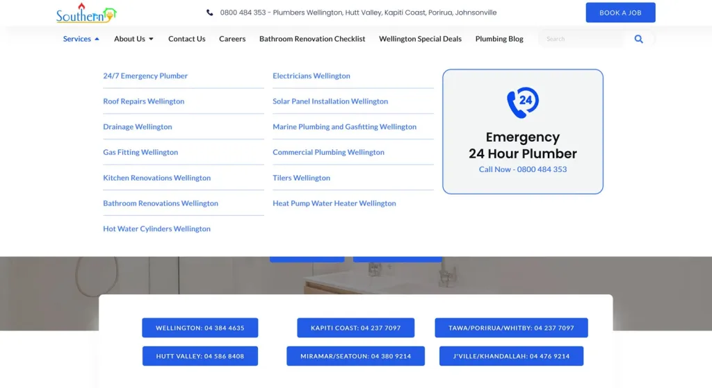 Southern Plumbing 1 local plumbing electrician roofer home improvement web development